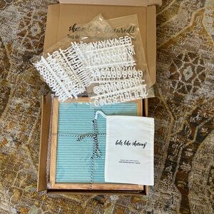 New felt letter word board decor